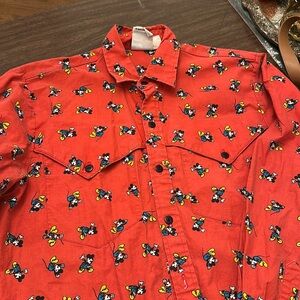 Vintage Mickey Mouse western shirt